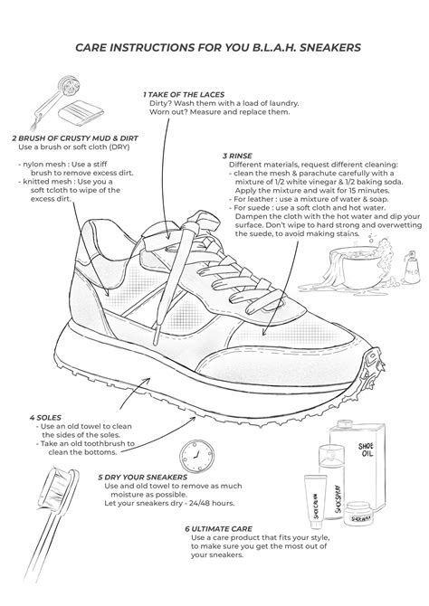 Verzorging sneakers .